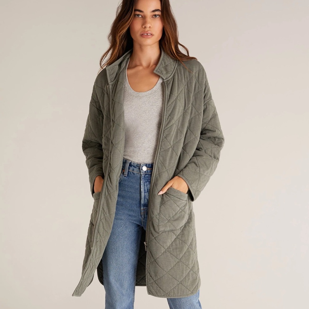 Z SUPPLY // Long Quilted Jacket